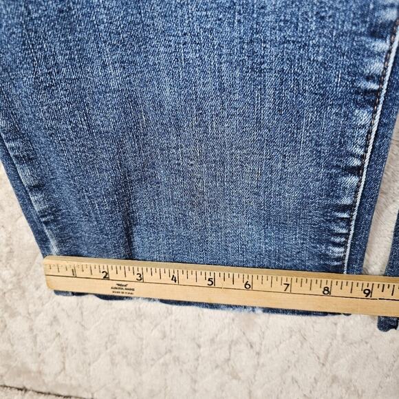 Judy Blue Wide Leg Jeans 29 Cropped Comfort Stretch Classic Blue Minimal Preppy - Picture 7 of 8